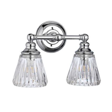 Quintiesse - Aplique LED de pared para baño KEYNES 2xG9/3W/230V IP44 cromado brillante