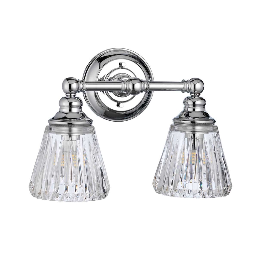 Quintiesse - Aplique LED de pared para baño KEYNES 2xG9/3W/230V IP44 cromado brillante