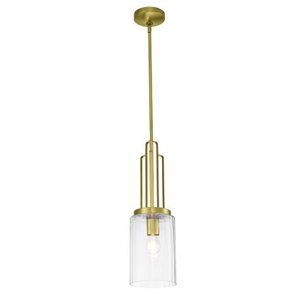 Quintiesse - Lámpara colgante con varilla KIMROSE 1xE27/60W/230V Ø 17,8 cm dorado