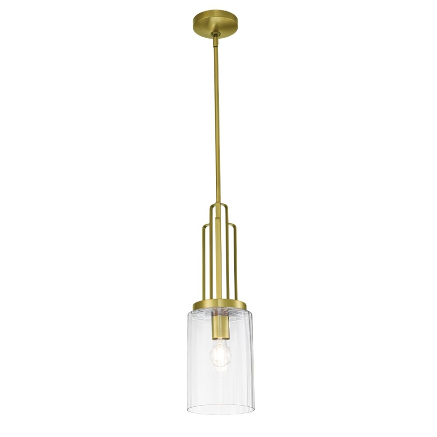 Quintiesse - Lámpara colgante con varilla KIMROSE 1xE27/60W/230V Ø 17,8 cm dorado