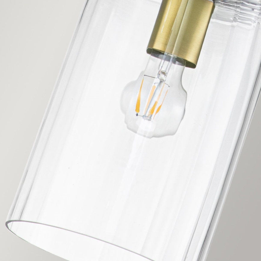 Quintiesse - Lámpara colgante con varilla KIMROSE 1xE27/60W/230V Ø 17,8 cm dorado
