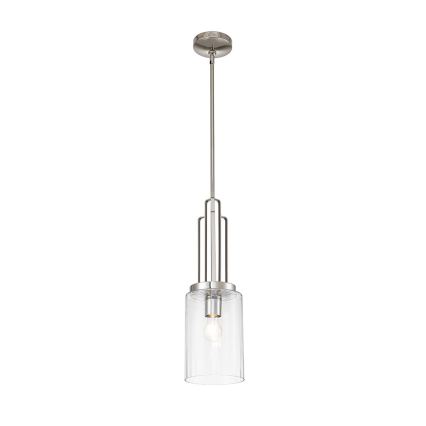 Quintiesse - Lámpara de techo con varilla KIMROSE 1xE27/60W/230V Ø 17,8 cm cromo brillante