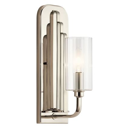 Quintiesse - Aplique de pared KIMROSE 1xE14/40W/230V en cromo brillante