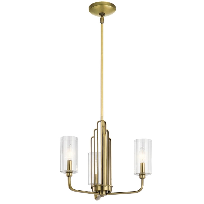 Quintiesse - Lámpara colgante con varilla KIMROSE 3xE14/40W/230V Ø 45,9 cm dorado