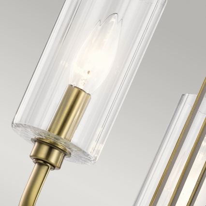Quintiesse - Lámpara colgante con varilla KIMROSE 3xE14/40W/230V Ø 45,9 cm dorado