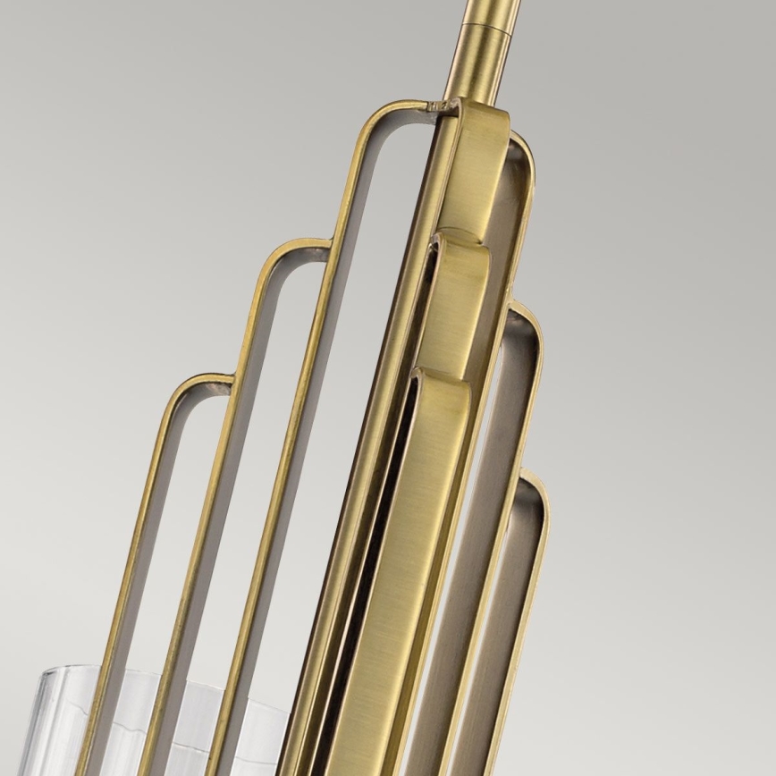 Quintiesse - Lámpara colgante con varilla KIMROSE 3xE14/40W/230V Ø 45,9 cm dorado