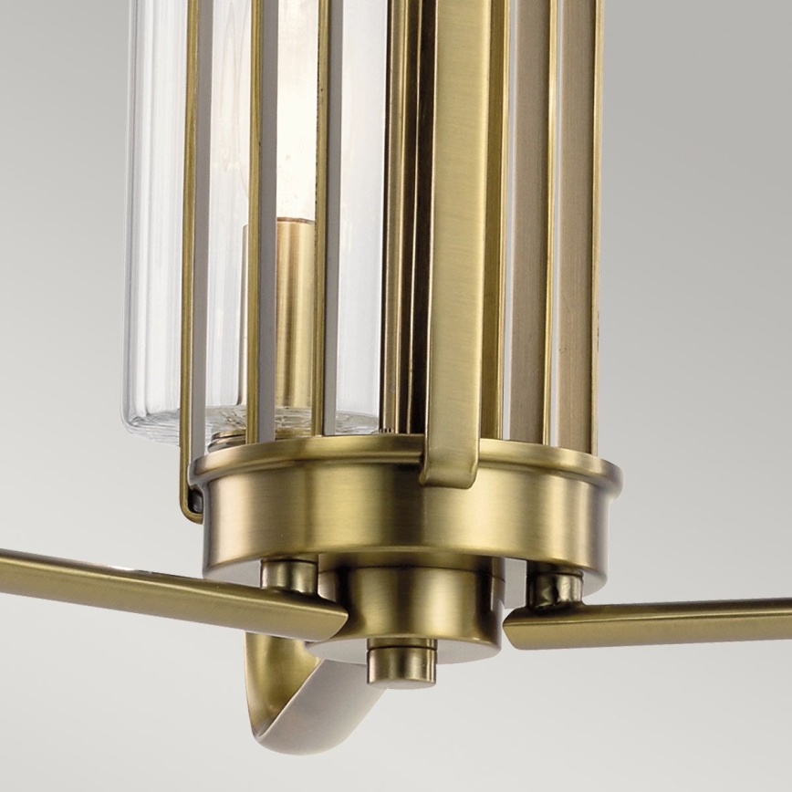 Quintiesse - Lámpara colgante con varilla KIMROSE 3xE14/40W/230V Ø 45,9 cm dorado