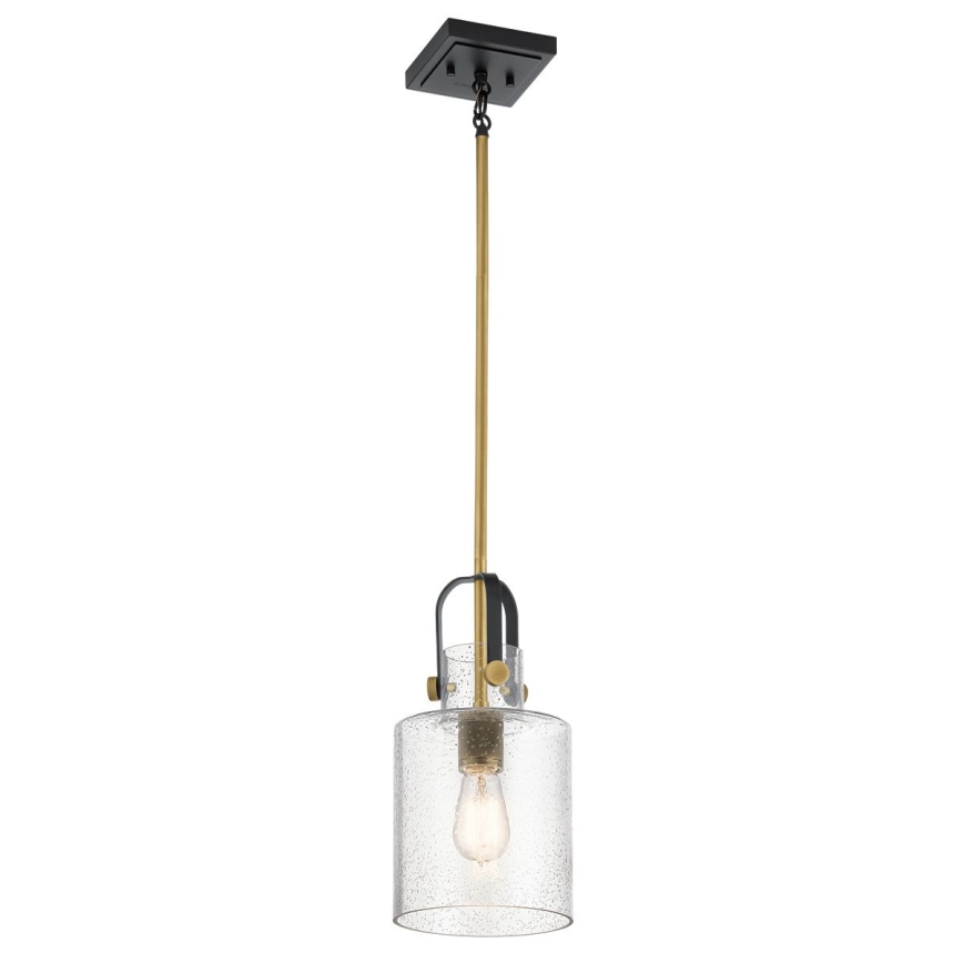 Quintiesse - Lámpara de techo con varilla KITNER 1xE27/60W/230V Ø 18 cm dorado/negro