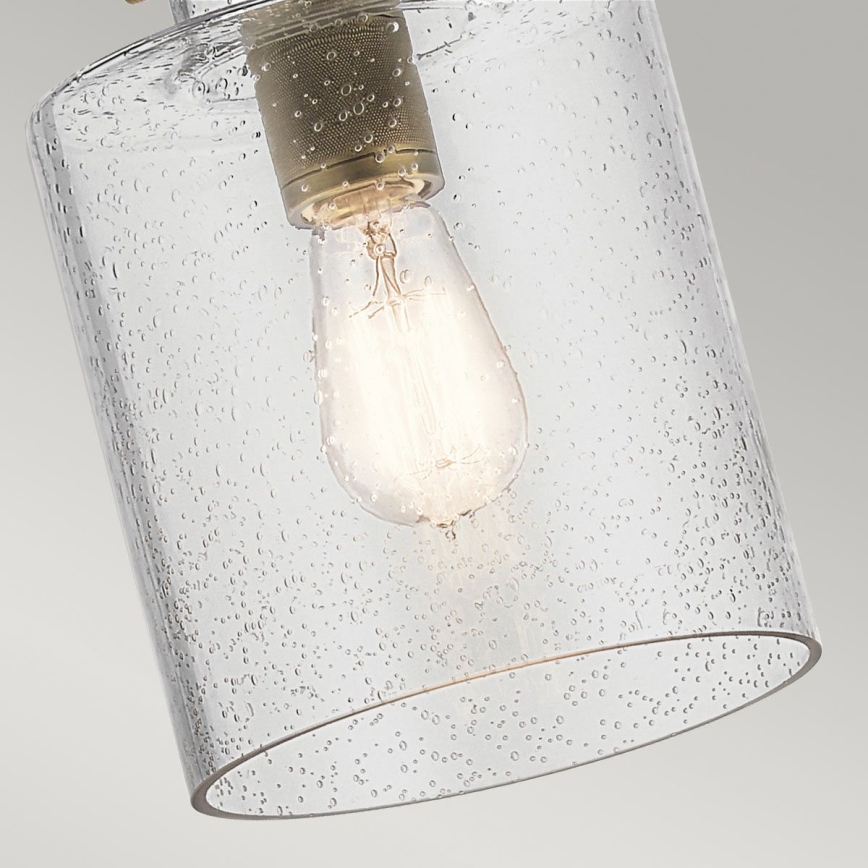 Quintiesse - Lámpara de techo con varilla KITNER 1xE27/60W/230V Ø 18 cm dorado/negro