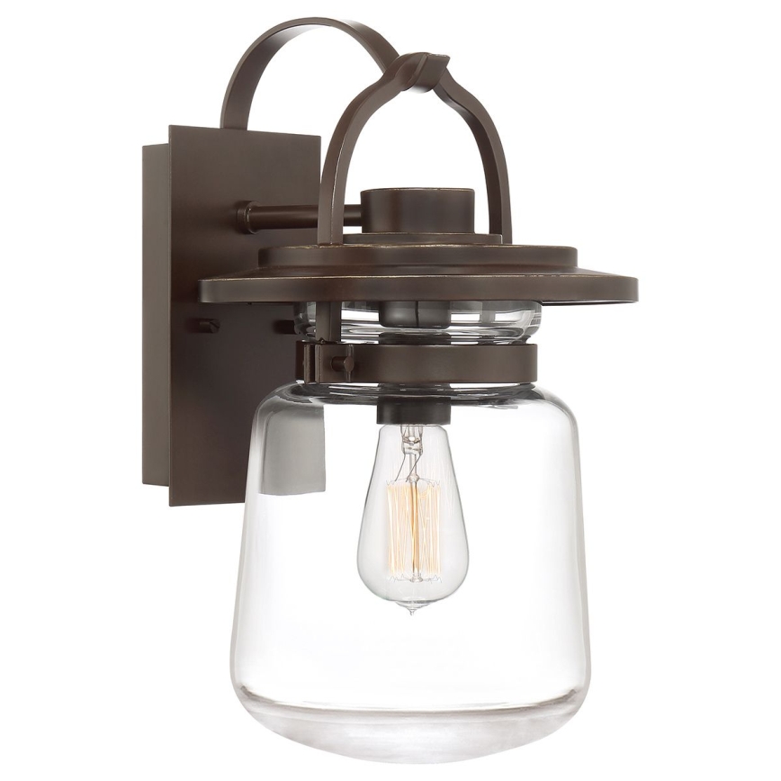 Quintiesse - Lámpara de pared exterior LASALLE M 1xE27/60W/230V IP44 bronce