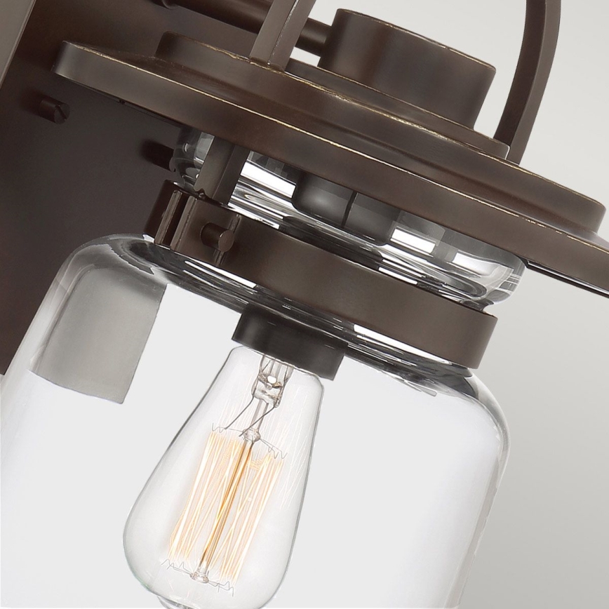 Quintiesse - Lámpara de pared exterior LASALLE M 1xE27/60W/230V IP44 bronce