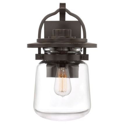 Quintiesse - Lámpara de pared exterior LASALLE M 1xE27/60W/230V IP44 bronce