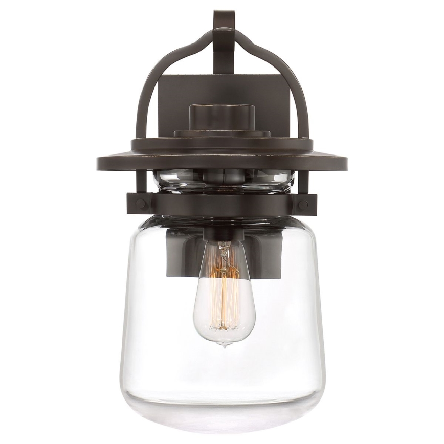 Quintiesse - Lámpara de pared exterior LASALLE M 1xE27/60W/230V IP44 bronce