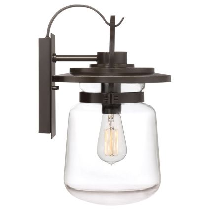 Quintiesse - Lámpara de pared exterior LASALLE M 1xE27/60W/230V IP44 bronce
