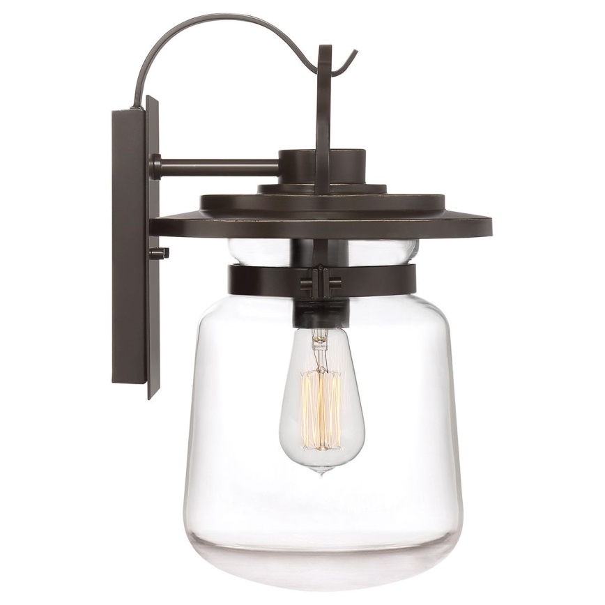 Quintiesse - Lámpara de pared exterior LASALLE M 1xE27/60W/230V IP44 bronce