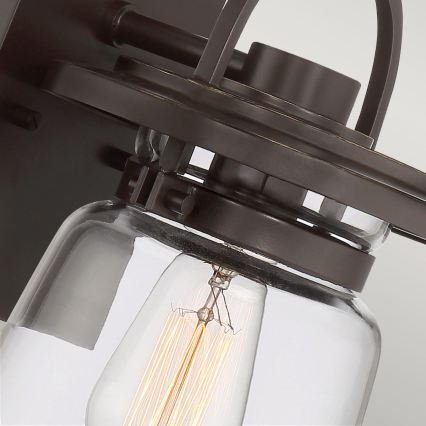 Quintiesse - Aplique de pared exterior LASALLE S 1xE27/60W/230V IP44 acabado bronce
