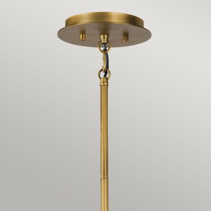 Quintiesse - Lámpara colgante con varilla LINARA 6xE14/60W/230V Ø 66 cm negro/dorado