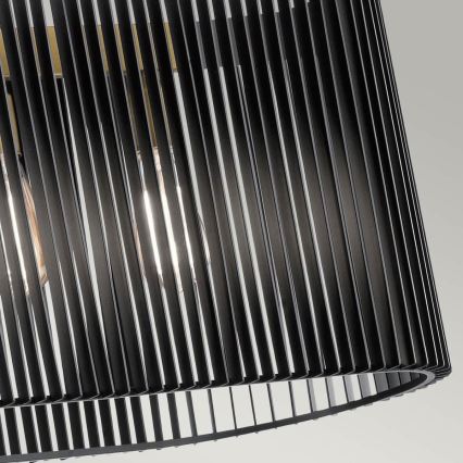 Quintiesse - Lámpara de techo con varilla LINARA 5xE27/60W/230V negro/dorado