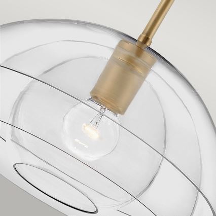 Quintiesse - Lámpara de techo con varilla LOTUS 1xE27/60W/230V Ø 40,7 cm dorada