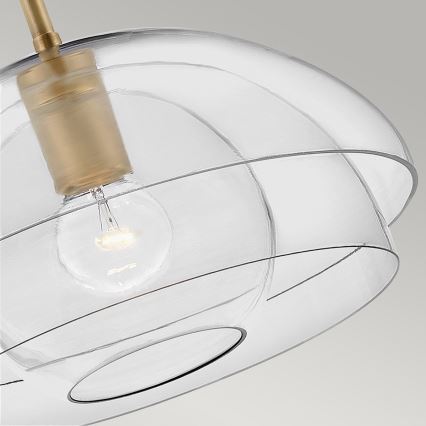 Quintiesse - Lámpara de techo con varilla LOTUS 1xE27/60W/230V Ø 40,7 cm dorada