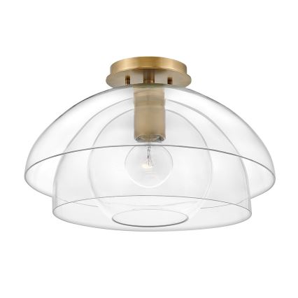 Quintiesse - Lámpara de techo con varilla LOTUS 1xE27/60W/230V Ø 40,7 cm dorada