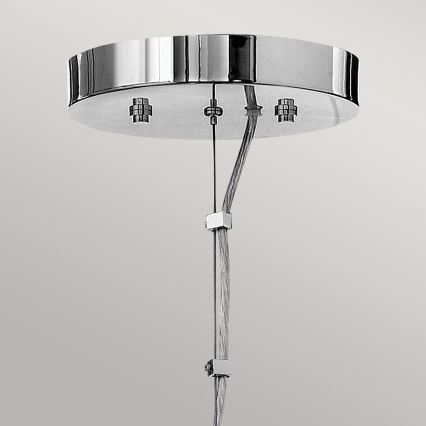 Quintiesse - Lámpara LED colgante con cable MONDO 3xG9/3W/230V Ø 45,7 cm cromo brillante