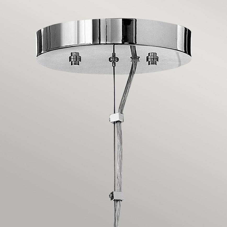 Quintiesse - Lámpara LED colgante con cable MONDO 3xG9/3W/230V Ø 45,7 cm cromo brillante
