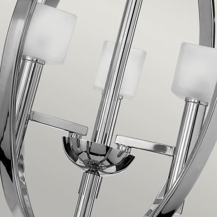 Quintiesse - Lámpara LED colgante con cable MONDO 3xG9/3W/230V Ø 45,7 cm cromo brillante