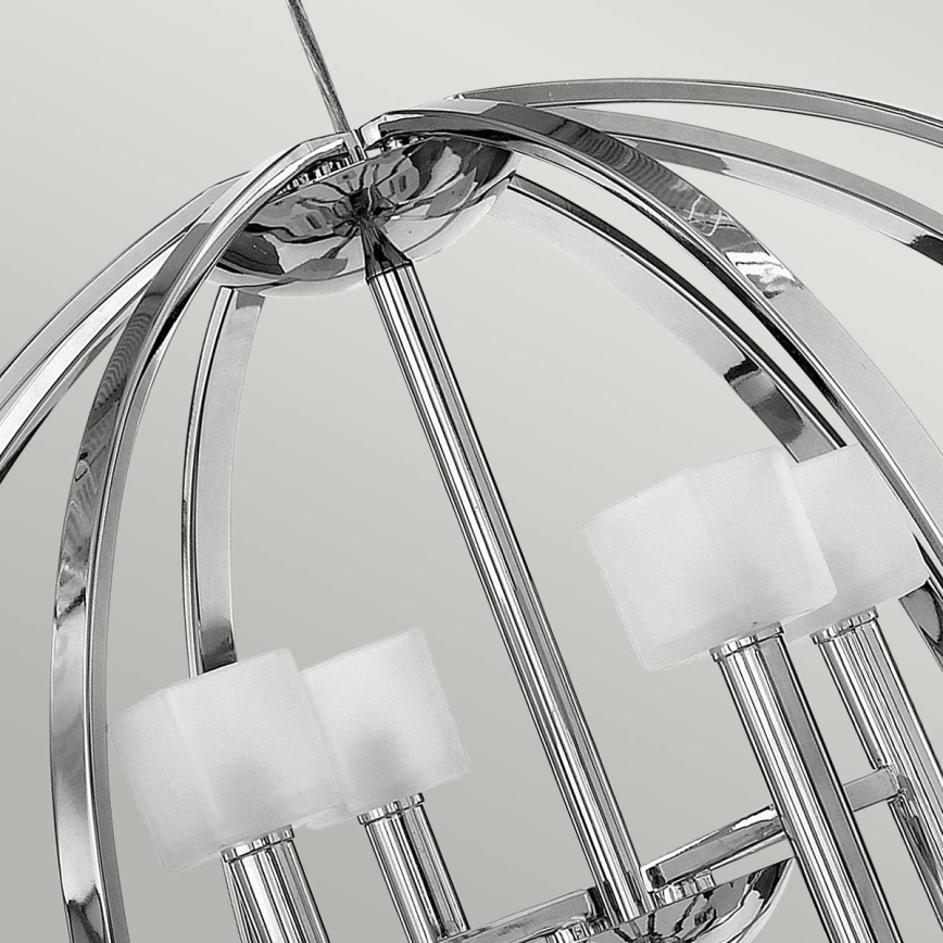Quintiesse - Lámpara colgante LED suspendida por cable MONDO 8xG9/3W/230V diámetro 71,3 cm cromo brillante