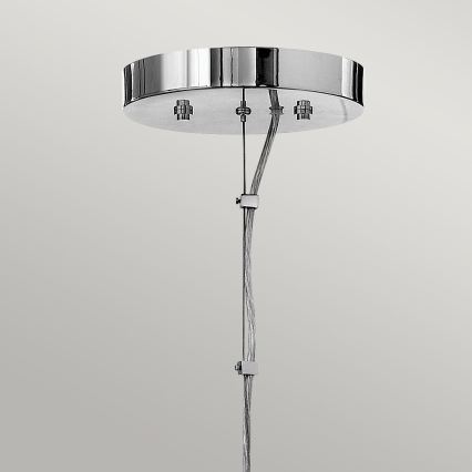 Quintiesse - Lámpara colgante LED suspendida por cable MONDO 8xG9/3W/230V diámetro 71,3 cm cromo brillante