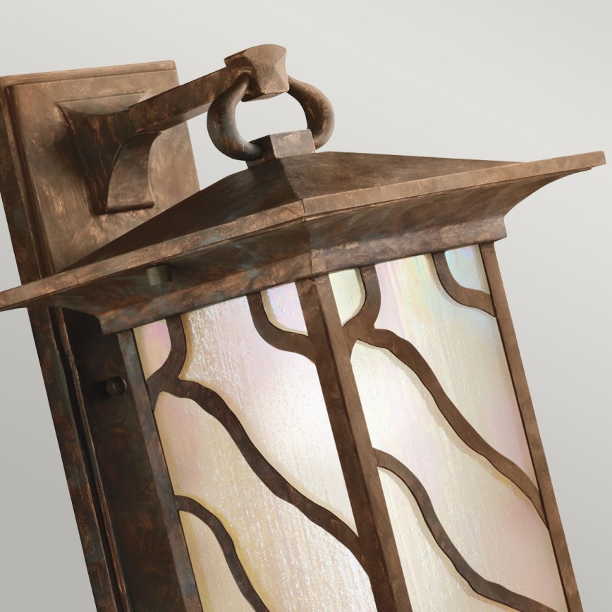 Quintiesse - Aplique de pared para exteriores MORRIS L 1xE27/60W/230V IP44 bronce