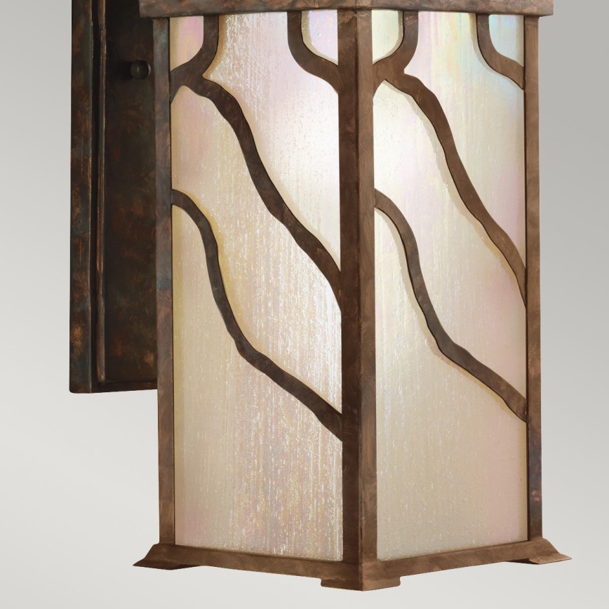 Quintiesse - Aplique de pared para exteriores MORRIS L 1xE27/60W/230V IP44 bronce