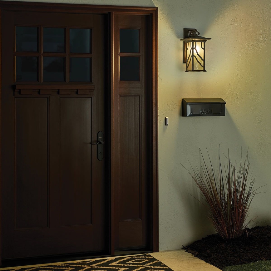 Quintiesse - Aplique de pared para exteriores MORRIS L 1xE27/60W/230V IP44 bronce