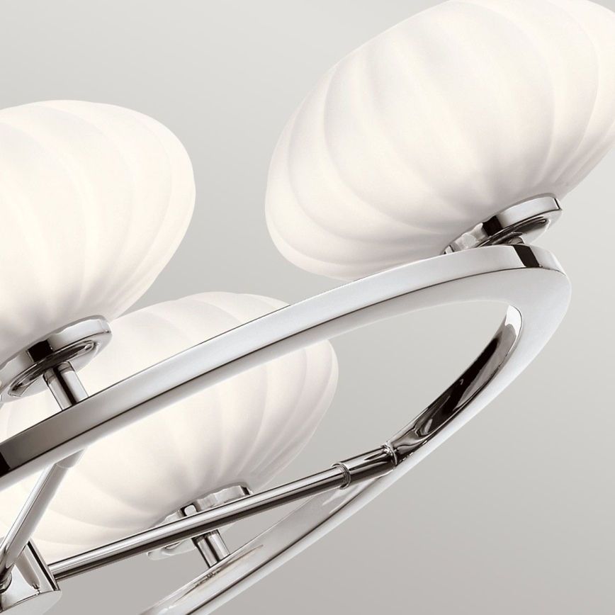Quintiesse - Lámpara LED para baño con varilla PIM 5xG9/3W/230V diámetro 71,1 cm IP44 cromo brillante