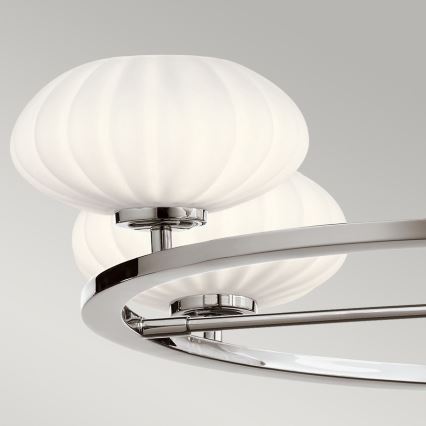 Quintiesse - Lámpara LED para baño con varilla PIM 5xG9/3W/230V diámetro 71,1 cm IP44 cromo brillante