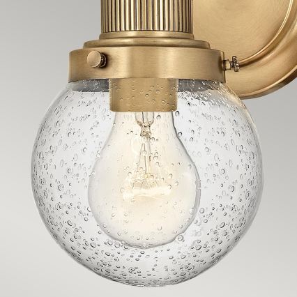 Quintiesse - Aplique de pared para baño POPPY 1xE27/60W/230V IP44, dorado