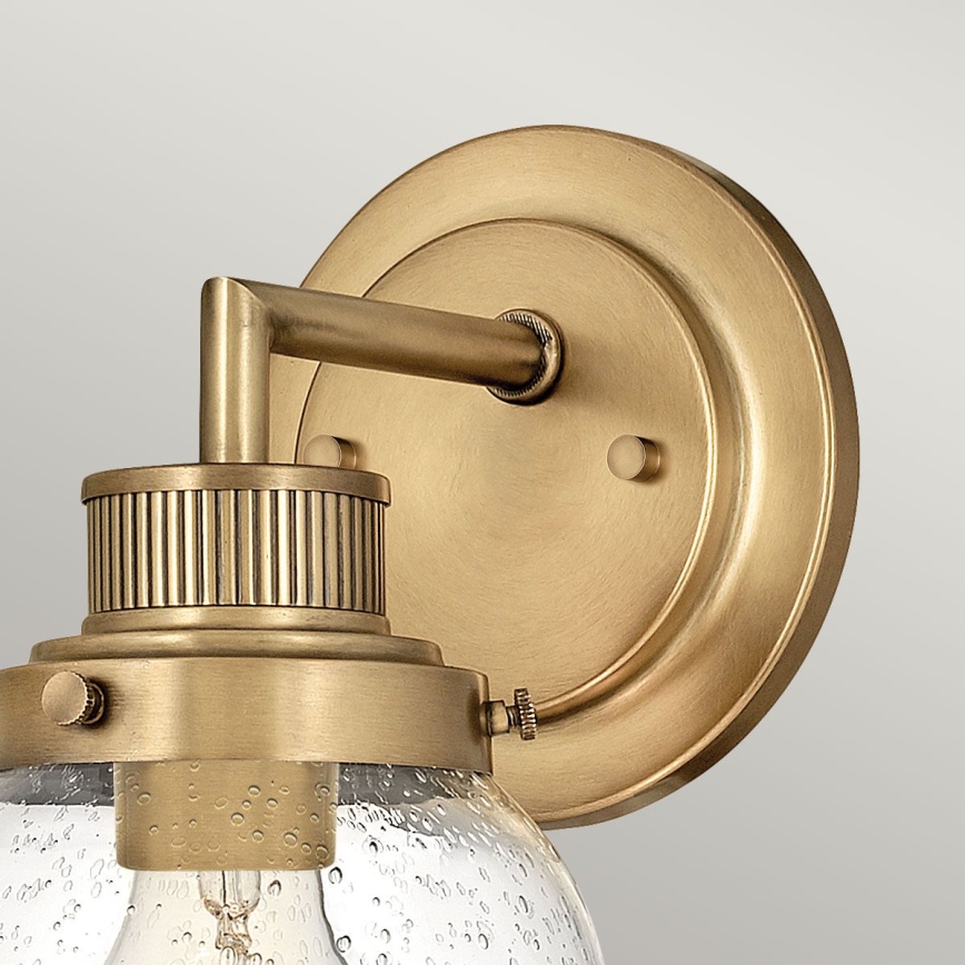 Quintiesse - Aplique de pared para baño POPPY 1xE27/60W/230V IP44, dorado