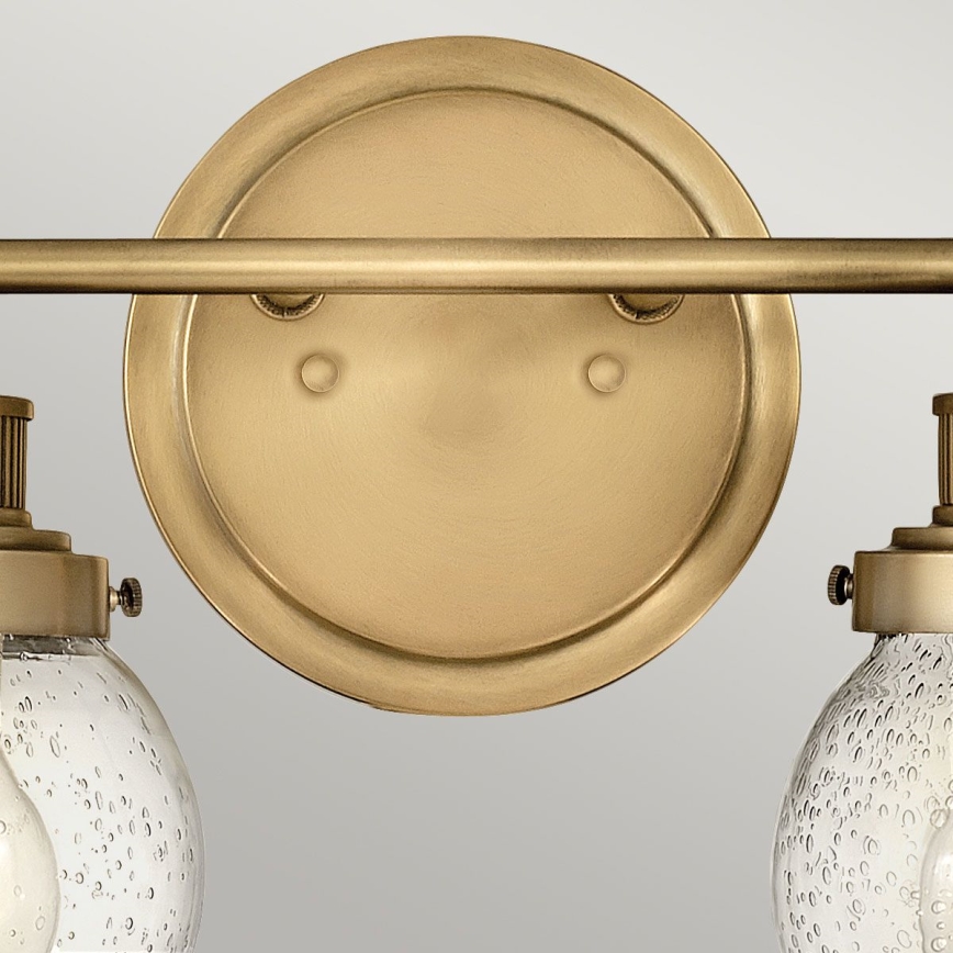 Quintiesse - Aplique de pared para baño POPPY 2xE27/60W/230V IP44 oro