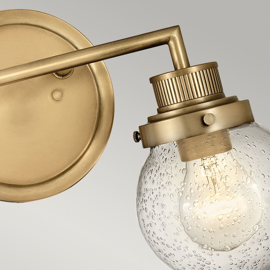 Quintiesse - Aplique de pared para baño POPPY 2xE27/60W/230V IP44 oro
