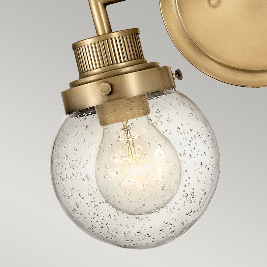 Quintiesse - Aplique de pared para baño POPPY 2xE27/60W/230V IP44 oro