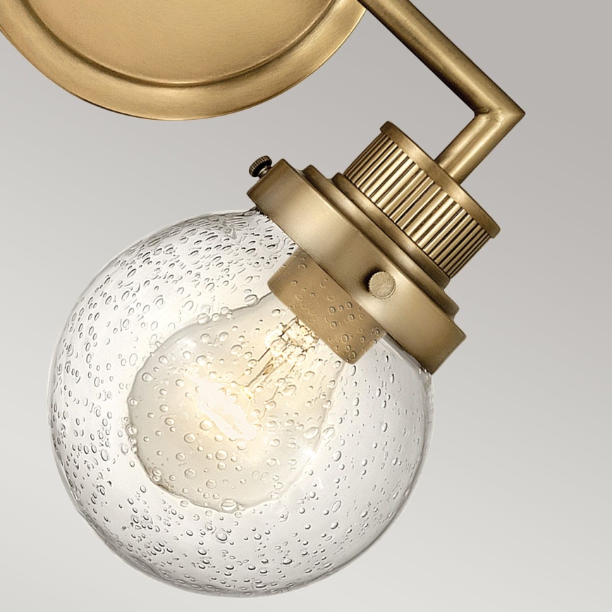 Quintiesse - Aplique de pared para baño POPPY 2xE27/60W/230V IP44 oro