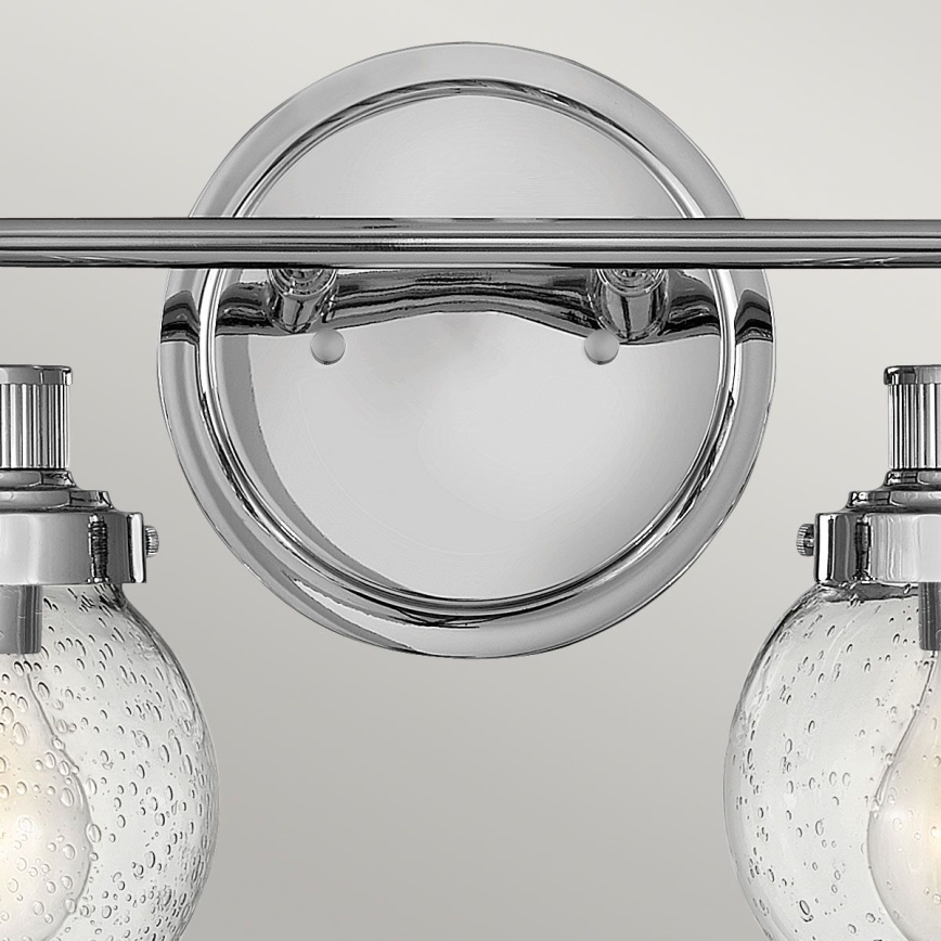 Quintiesse - Aplique de pared para baño POPPY 2xE27/60W/230V IP44 cromado brillante