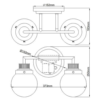 Quintiesse - Aplique de pared para baño POPPY 2xE27/60W/230V IP44 cromado brillante