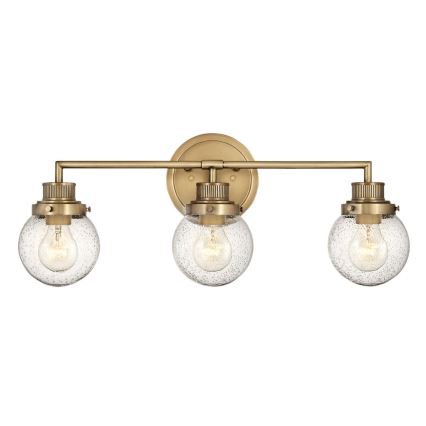 Quintiesse - Lámpara de pared para baño POPPY 3xE27/60W/230V IP44 dorada