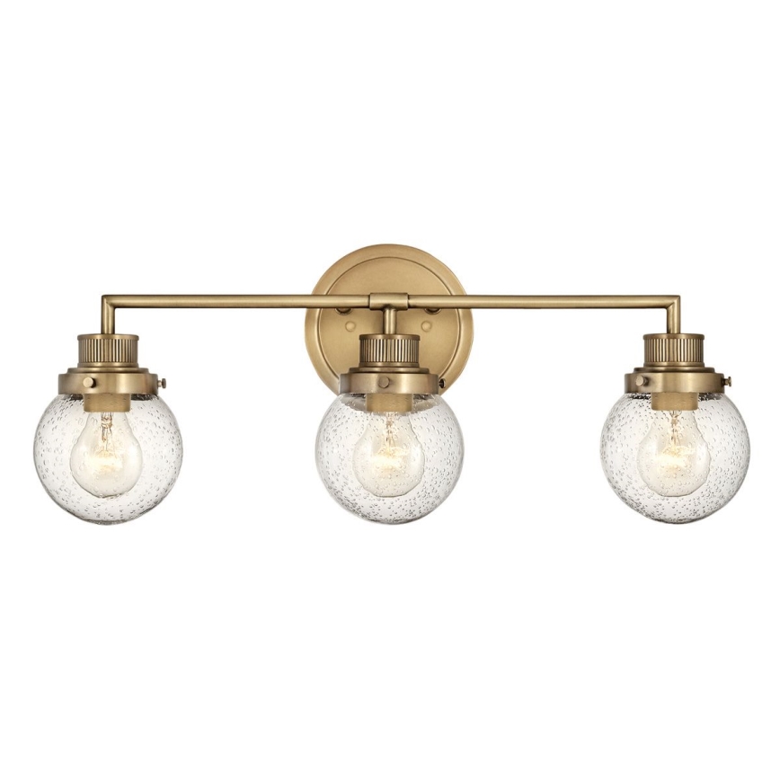 Quintiesse - Lámpara de pared para baño POPPY 3xE27/60W/230V IP44 dorada