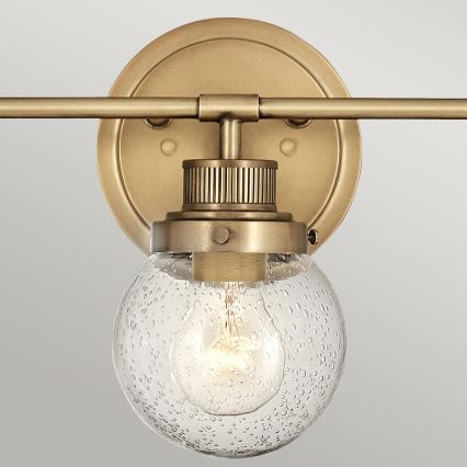 Quintiesse - Lámpara de pared para baño POPPY 3xE27/60W/230V IP44 dorada