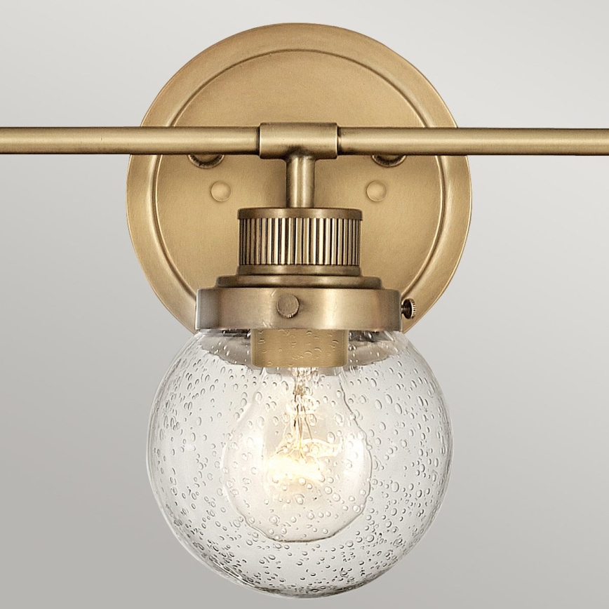 Quintiesse - Lámpara de pared para baño POPPY 3xE27/60W/230V IP44 dorada