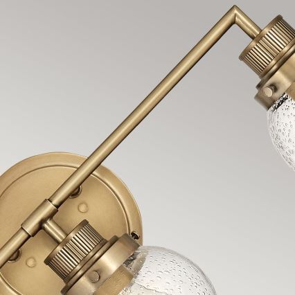 Quintiesse - Lámpara de pared para baño POPPY 3xE27/60W/230V IP44 dorada
