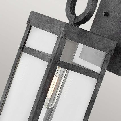 Quintiesse - Lámpara de pared exterior PORTER M 1xE27/60W/230V IP44 negra