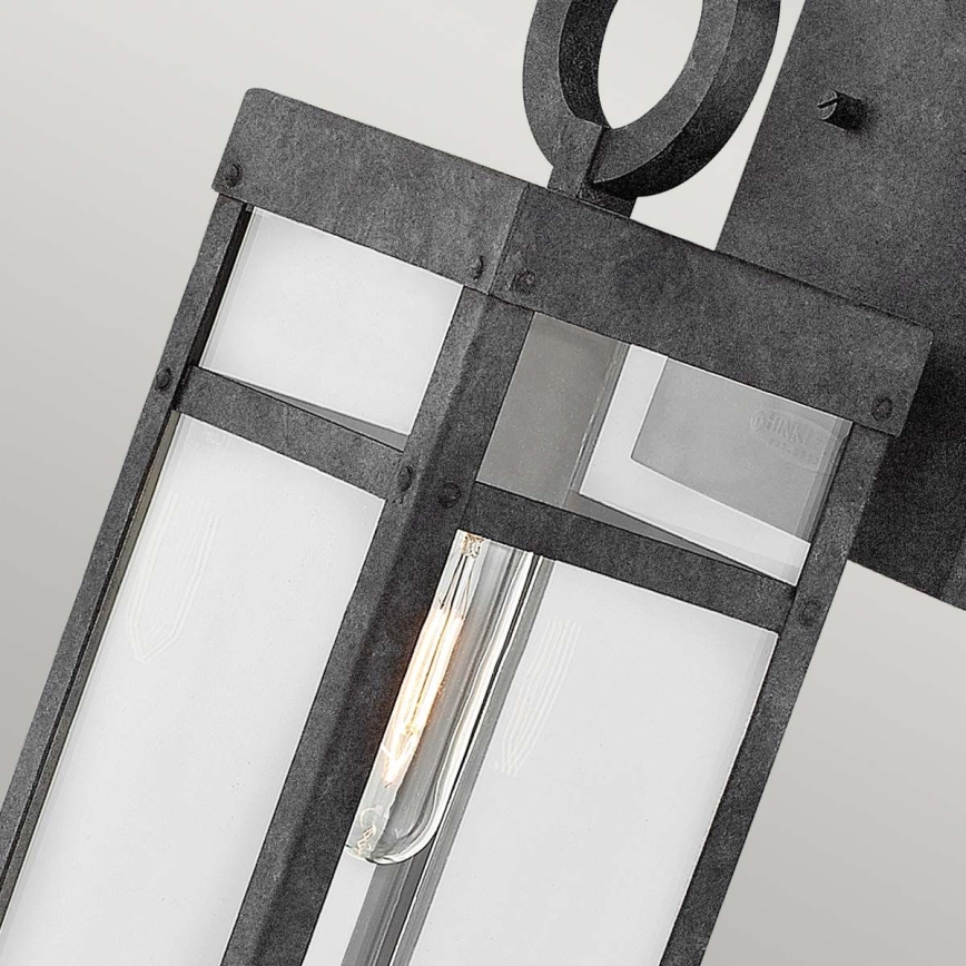 Quintiesse - Lámpara de pared exterior PORTER M 1xE27/60W/230V IP44 negra